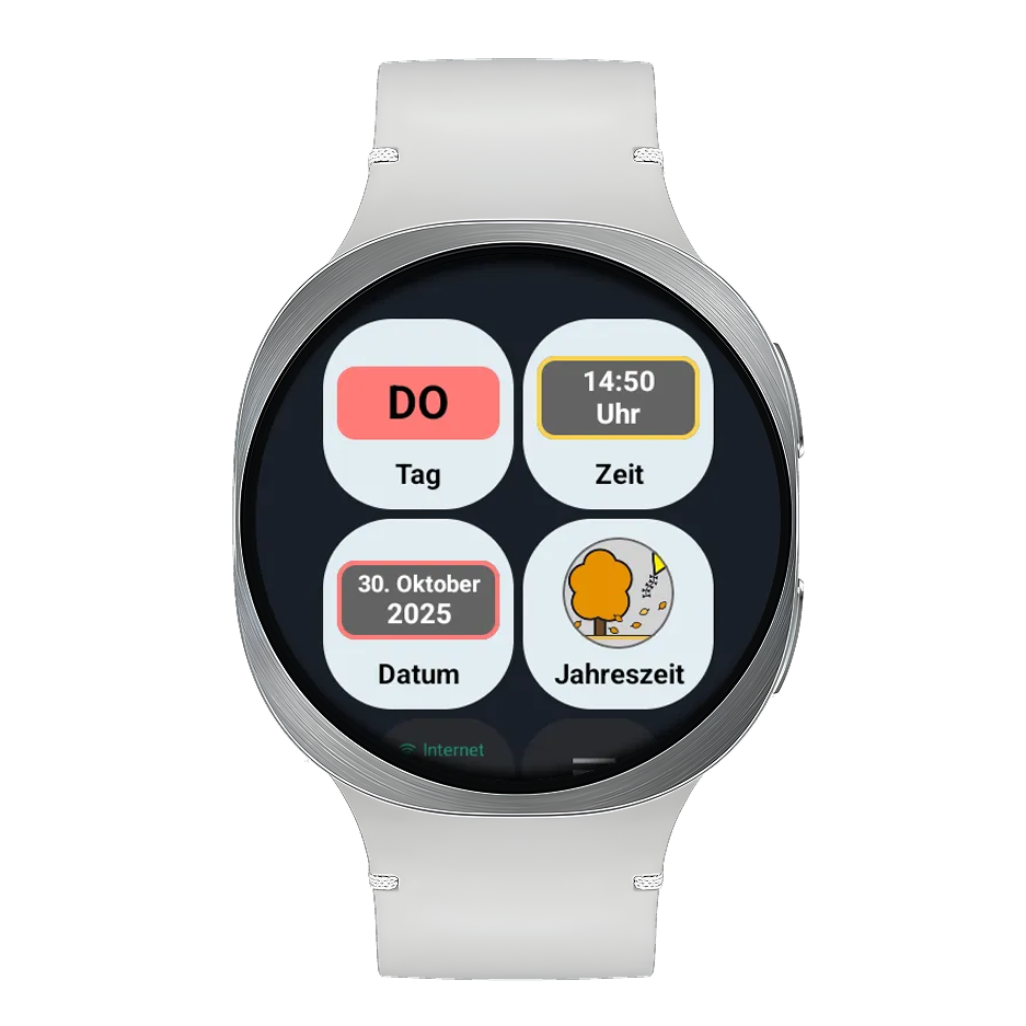 Zeitkompass Smartwatch – Seitenansicht